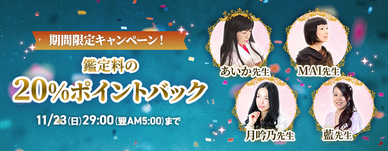 11月20%キャンペーン